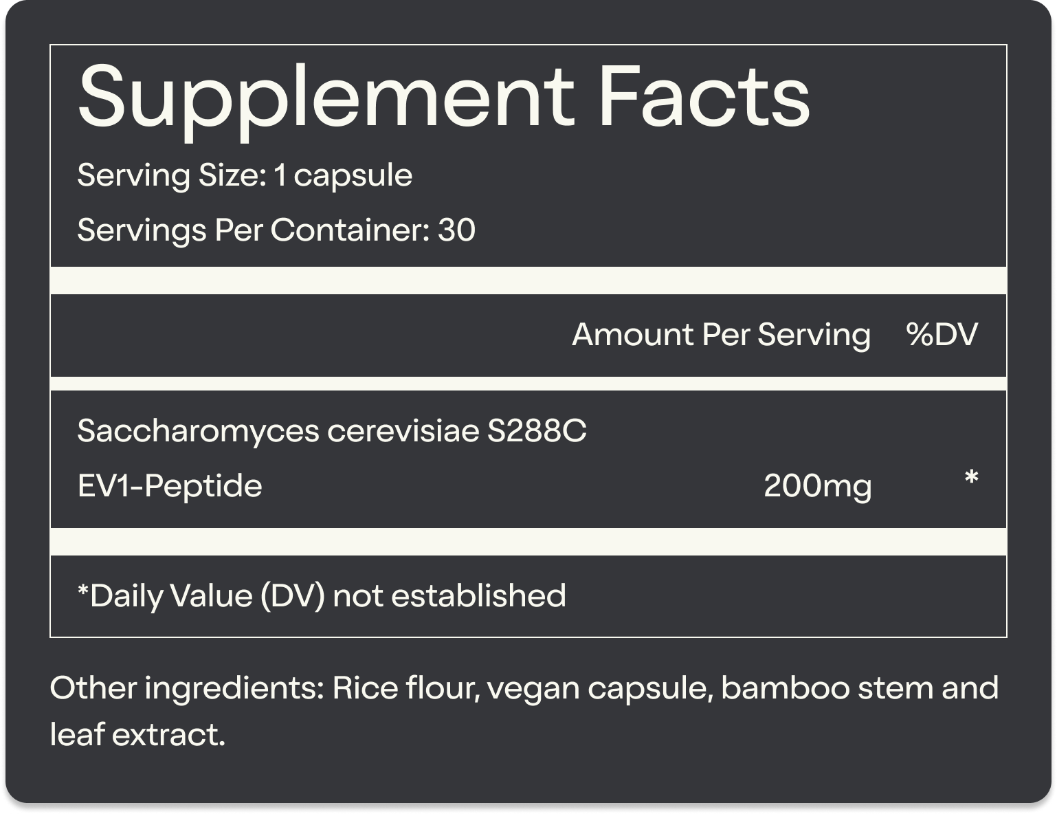 Supplement Facts